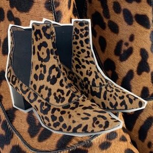 Tabitha Simmons leopard bootie, size 41